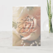 Ermutigung Bibel Verse Psalm 27:1 Karte (Vorderseite)