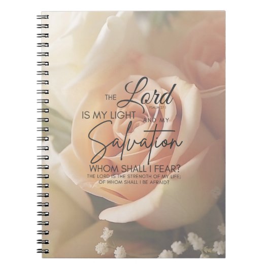 Ermutigung Bibel Verse Psalm 27:1 Notizblock (Vorderseite)