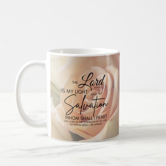 Ermutigung Bibel Verse Psalm 27:1 Tasse (Links)