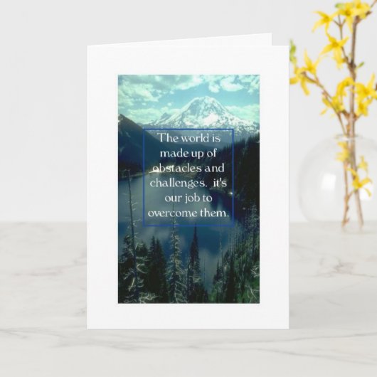 Ermutigung-D Welt besteht Hindernisse Karte (Gelbe Blume)