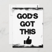 Ermutigung: Das hat Gott Got Postkarte (Vorne/Hinten)