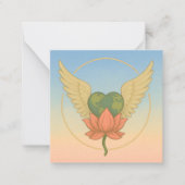 Ermutigung: Das Herz kennt eine flache Note Karte (Vorderseite)