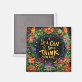 Ermutigung denken Sie, Sie können Inspirivity Magn Magnet (Vorderseite/Rückseite)