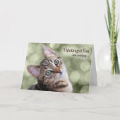 Ermutigung Denken Sie Tabby Kitten Karte (Vorderseite)