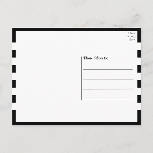 Ermutigung, Denken und Freundschaft Postkarte (Rückseite)