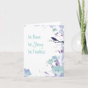 Ermutigung der Aquarellkarte Karte