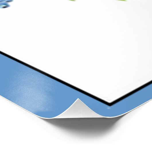 Ermutigung der Bibelschrift Matthew Bluebird Poster (Ecke)