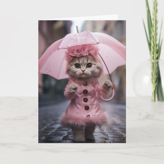 Ermutigung der Cat Grußkarte Karte (Vorderseite)