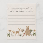 Ermutigung der Eltern - Baby-Duschkarten (Vorderseite)