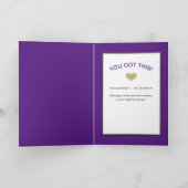 Ermutigung der Frau mit verlorenem Gewicht in Spie Karte (Innenseite)