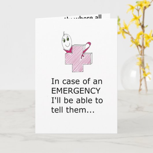 ERMUTIGUNG DER NOTFALLKARTE KARTE (Gelbe Blume)