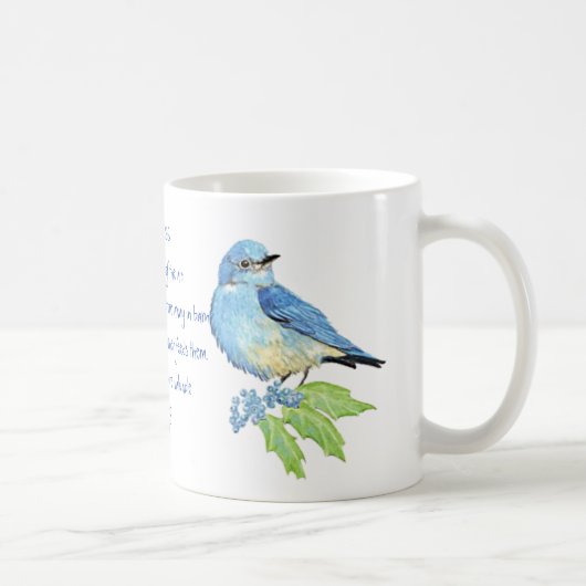Ermutigung der Schrift Matthew 6:26, Vögel Kaffeetasse (Rechts)