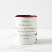 Ermutigung der Schrift Matthew 6:26, Vögel Tasse (Zentrum)