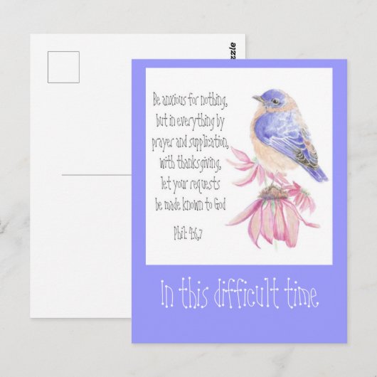 Ermutigung der Vogelgrippe Postkarte (Vorne/Hinten)