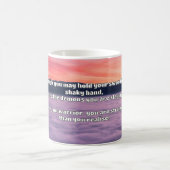 Ermutigung des Empath Warrior zu einem positiven Z Kaffeetasse (Mittel)