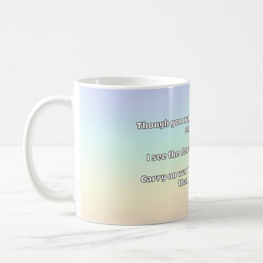 Ermutigung des Empath Warrior zu einem positiven Z Kaffeetasse (Links)