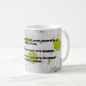 Ermutigung des Empath Warrior zu einem positiven Z Kaffeetasse (VorderseiteRechts)