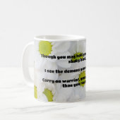 Ermutigung des Empath Warrior zu einem positiven Z Kaffeetasse (Vorderseite Links)