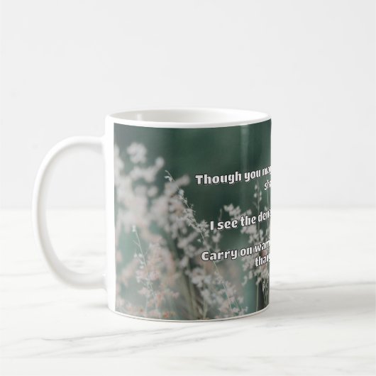Ermutigung des Empath Warrior zu einem positiven Z Kaffeetasse (Links)