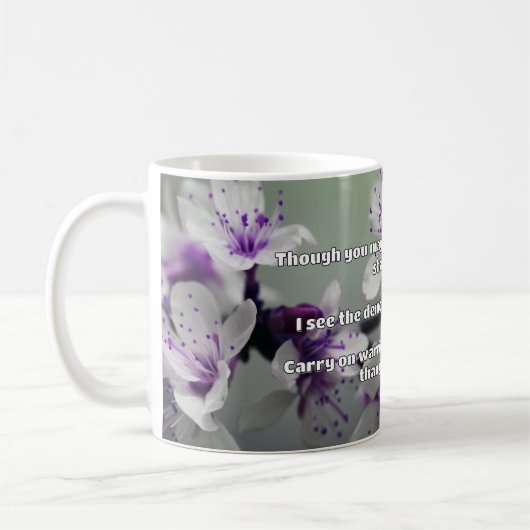 Ermutigung des Empath Warrior zu einem positiven Z Kaffeetasse (Links)