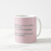 Ermutigung des Empath Warrior zu einem positiven Z Kaffeetasse (VorderseiteRechts)