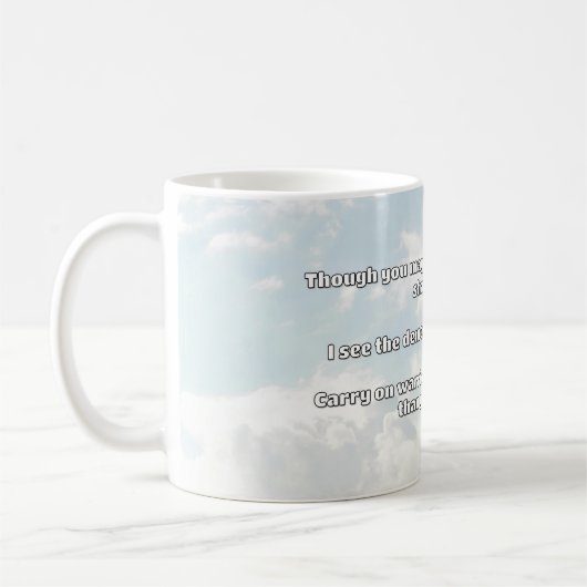 Ermutigung des Empath Warrior zu einem positiven Z Kaffeetasse (Links)