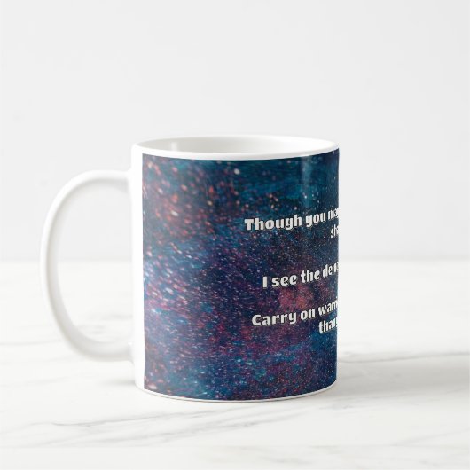 Ermutigung des Empath Warrior zu einem positiven Z Kaffeetasse (Links)