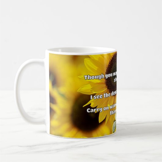 Ermutigung des Empath Warrior zu einem positiven Z Kaffeetasse (Links)