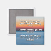 Ermutigung des Empath Warrior zu einem positiven Z Magnet (Vorderseite/Rückseite)