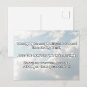 Ermutigung des Empath Warrior zu einem positiven Z Postkarte (Vorne/Hinten)