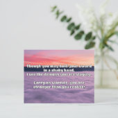 Ermutigung des Empath Warrior zu einem positiven Z Postkarte (Stehend Vorderseite)