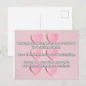 Ermutigung des Empath Warrior zu einem positiven Z Postkarte (Vorne/Hinten)