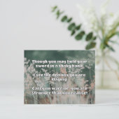 Ermutigung des Empath Warrior zu einem positiven Z Postkarte (Stehend Vorderseite)