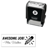 Ermutigung des Lehrers für individuelle Name Permastempel (Beispiel)