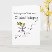 Ermutigung des Runners Karte (Gelbe Blume)