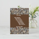 Ermutigung einer leeren Grußkarte (Stehend Vorderseite)