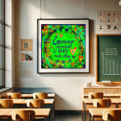 Ermutigung einer weiteren Anführungsschule Poster