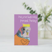 Ermutigung eines extravaganten Parketts Postkarte (Stehend Vorderseite)