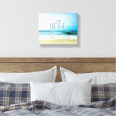 Ermutigung einfach am Strand atmen Leinwanddruck (Insitu (Schlafzimmer))