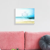 Ermutigung einfach am Strand atmen Leinwanddruck (Insitu (Wohnzimmer))