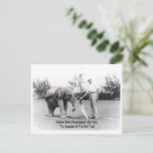 Ermutigung - Elephant Playing Golf Postkarte (Stehend Vorderseite)