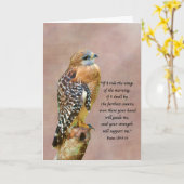 Ermutigung, erhalten gut, Angelegenheiten, Falke Karte (Gelbe Blume)