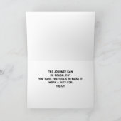 Ermutigung Fokus Mensch Geburtstag Mountainbike Karte (Innenseite)