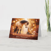 Ermutigung Freundschaft Freundlichkeit Pferd Fuchs Karte (Vorderseite)