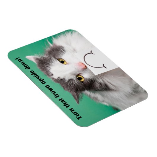 Ermutigung Funny Cat mit Frown Magnet (Rechte Seite)