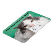 Ermutigung Funny Cat mit Frown Magnet (Linke Seite)