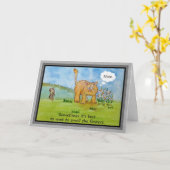 Ermutigung Funny Spaß Katze Hund können Sie es tun Karte (Gelbe Blume)