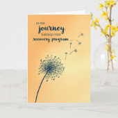 Ermutigung für 12-Stufen-Lüster der Erholung Karte (Gelbe Blume)