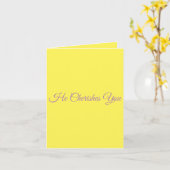 Ermutigung für ein gebrochenes Herz. Karte (Gelbe Blume)