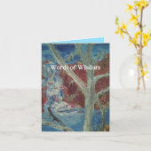 Ermutigung G Card : Worte der Weisheit Karte (Gelbe Blume)